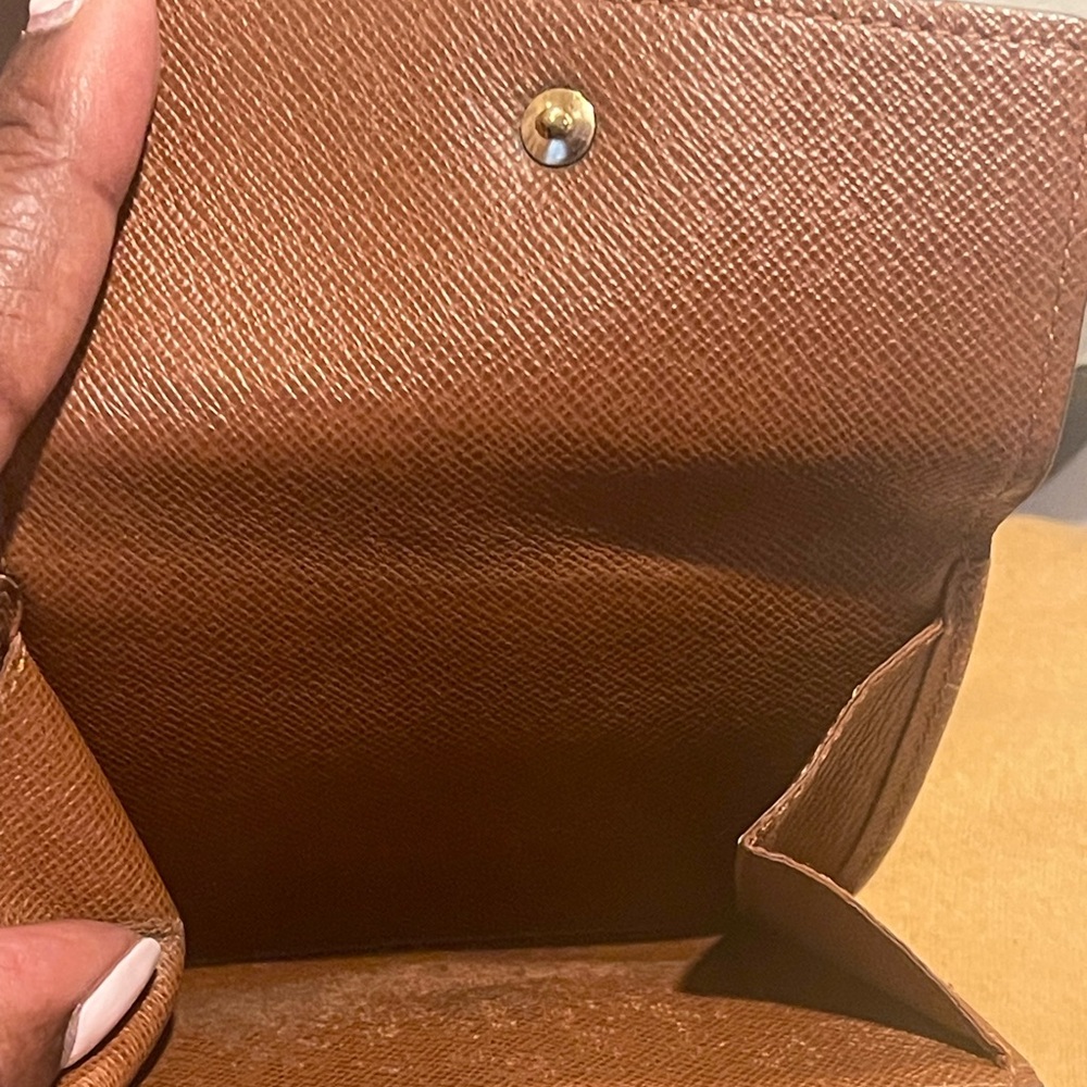 Louis Vuitton Elise Double Snap Pocket Wallet Code SP1022. H 4” x W 4.4” EUC - Picture 7 of 12